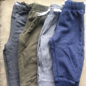 Lot of 4 pairs of baby boy cotton joggers